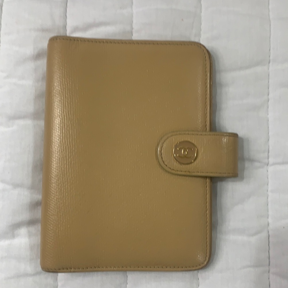 Vintage Cream Chanel Day Planner Agenda Notebook